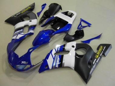 Carénage Moto Yamaha R6 1998-2002 - Bleu Blanc et Noir