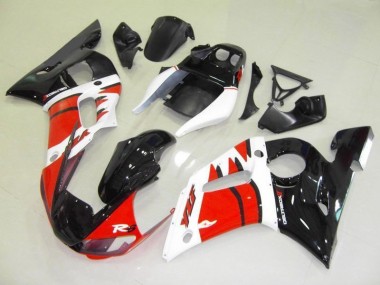 Carénages Moto Yamaha R6 1998-2002 - Rouge Blanc Noir
