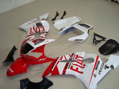 Carénage Moto Yamaha R6 1998-2002 - Blanc Rouge Fiat Motul Acer