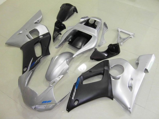 Carénage Moto Yamaha R6 1998-2002 - Noir Argent