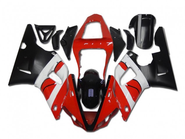 Carénage Moto Yamaha R1 2000-2001 - Rouge Blanc Noir Carénage Moto Yamaha R1 2000-2001 - Rouge Blanc Noir