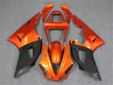 Carénage Moto Yamaha R1 2000-2001 - Orange Noir