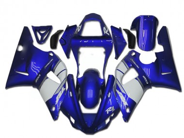 Carénage Moto Yamaha R1 2000-2001 - Bleu Blanc