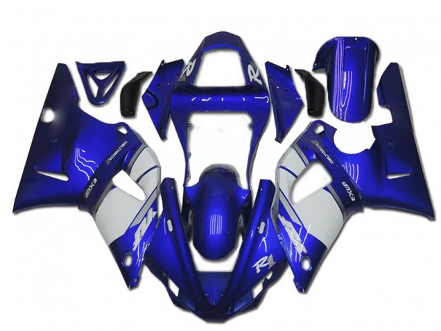 Carénage Moto Yamaha R1 2000-2001 - Bleu Blanc Carénage Moto Yamaha R1 2000-2001 - Bleu Blanc