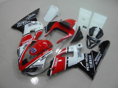 Carénage Moto Yamaha R1 2000-2001 - Rouge Noir Brillant
