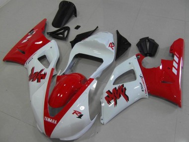 Carénage Moto Yamaha R1 2000-2001 - Rouge Blanc Courses