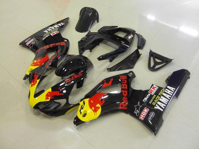 Carénage Moto Yamaha R1 2000-2001 - Noir Red Bull Carénage Moto Yamaha R1 2000-2001 - Noir Red Bull