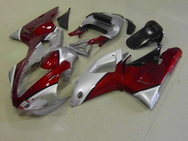 Carénage Moto Yamaha R1 2000-2001 - Rouge et Argent
