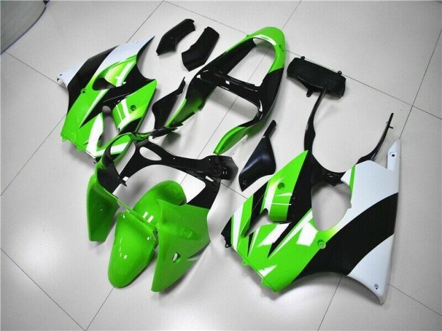 Carénage Moto ZX6R 2000-2002 - Vert Blanc Noir Carénage Moto ZX6R 2000-2002 - Vert Blanc Noir