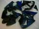 Carénage Moto ZX6R 2000-2002 - Noir avec Bleu Flamme Carénage Moto ZX6R 2000-2002 - Noir avec Bleu Flamme