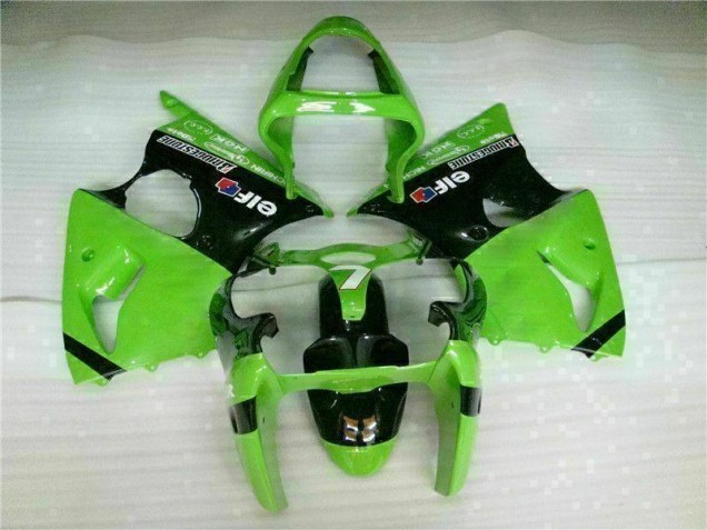 Kit Carénages Motos Complet ZX6R 2000-2002 - Vert Noir Kit Carénages Motos Complet ZX6R 2000-2002 - Vert Noir