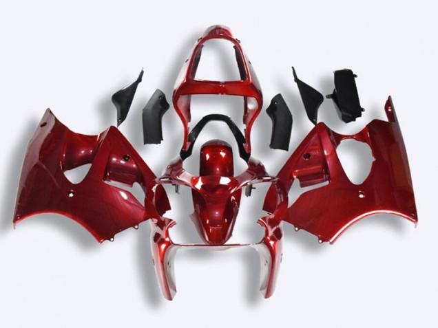 Kit Carénages Motos Complet ZX6R 2000-2002 - Rouge Kit Carénages Motos Complet ZX6R 2000-2002 - Rouge