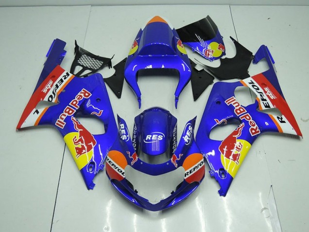 Carénage Moto Suzuki GSXR 1000 K1 2000-2002 - Bleu Red Bull Carénage Moto Suzuki GSXR 1000 K1 2000-2002 - Bleu Red Bull