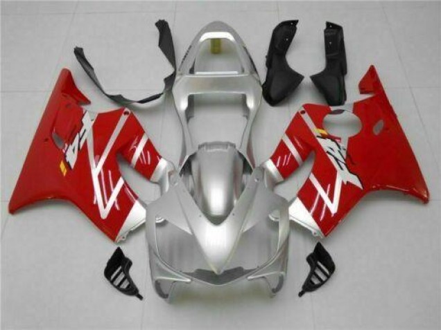 Carénage Moto Honda CBR 600 F4i 2001-2003 - Argent Rouge Carénage Moto Honda CBR 600 F4i 2001-2003 - Argent Rouge
