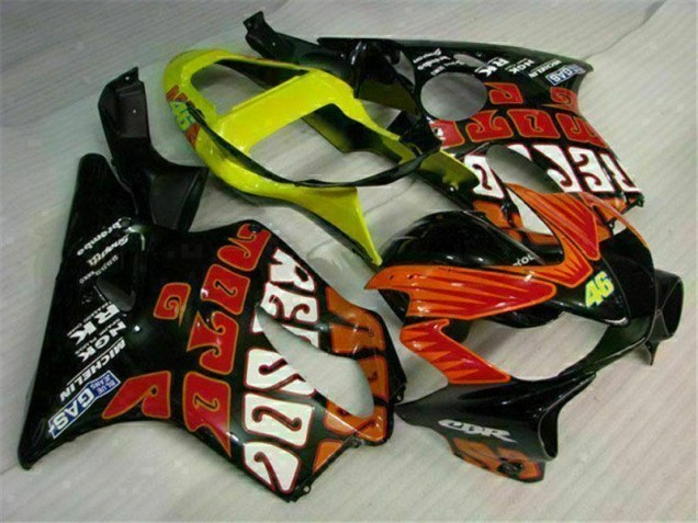 Carénages Moto Honda CBR 600 F4i 2001-2003 - Orange Noir Carénages Moto Honda CBR 600 F4i 2001-2003 - Orange Noir