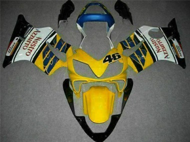 Carénage Moto Honda CBR 600 F4i 2001-2003 - Jaune Blanc