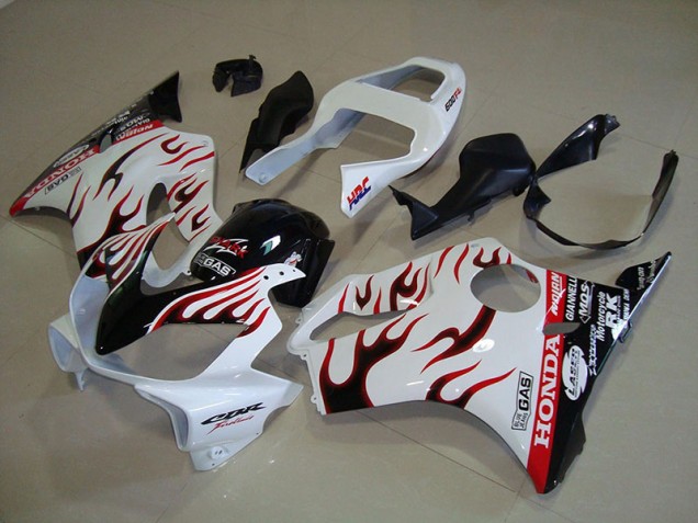 Carénage Moto Honda CBR 600 F4i 2001-2003 - Blanc Flamme Carénage Moto Honda CBR 600 F4i 2001-2003 - Blanc Flamme