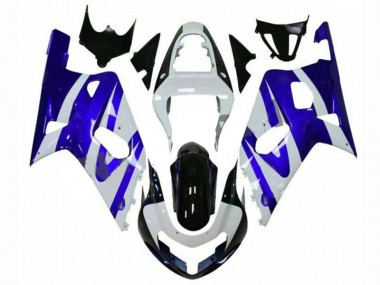 Carénage Moto Suzuki GSXR 600 / 750 K1 K2 K3 2001-2003 - Bleu Blanc