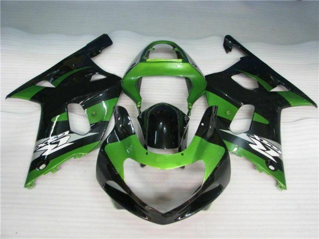 Carénage Moto Suzuki GSXR 600 / 750 K1 K2 K3 2001-2003 - Vert Noir Carénage Moto Suzuki GSXR 600 / 750 K1 K2 K3 2001-2003 - Vert Noir