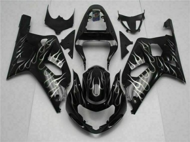 Carrosserie Moto Suzuki GSXR 600 / 750 K1 K2 K3 2001-2003 - Noir