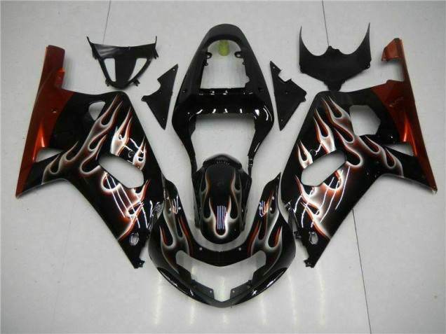 Kit Carénages Motos & Plastique Suzuki GSXR 600 / 750 K1 K2 K3 2001-2003 - Noir Kit Carénages Motos & Plastique Suzuki GSXR 600 / 750 K1 K2 K3 2001-2003 - Noir