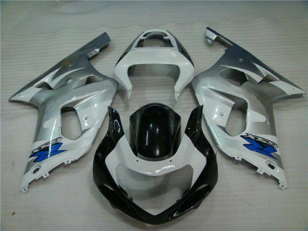 Carénages Moto Suzuki GSXR 600 / 750 K1 K2 K3 2001-2003 - Argent Noir Carénages Moto Suzuki GSXR 600 / 750 K1 K2 K3 2001-2003 - Argent Noir