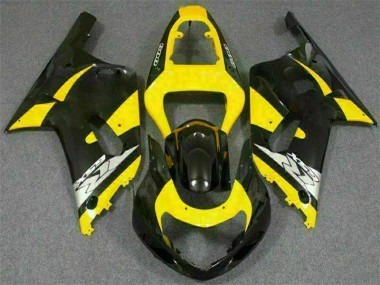 Carénage Moto Suzuki GSXR 600 / 750 K1 K2 K3 2001-2003 - Jaune Noir