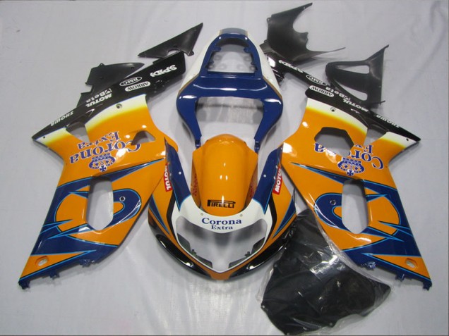 Carénage Moto Suzuki GSXR 600 K1 K2 K3 2001-2003 - Bleu Orange Corona Extra Carénage Moto Suzuki GSXR 600 K1 K2 K3 2001-2003 - Bleu Orange Corona Extra