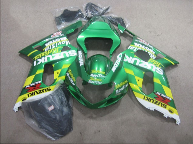 Carénage Moto Suzuki GSXR 600 K1 K2 K3 2001-2003 - Telefunica Movistar Carénage Moto Suzuki GSXR 600 K1 K2 K3 2001-2003 - Telefunica Movistar