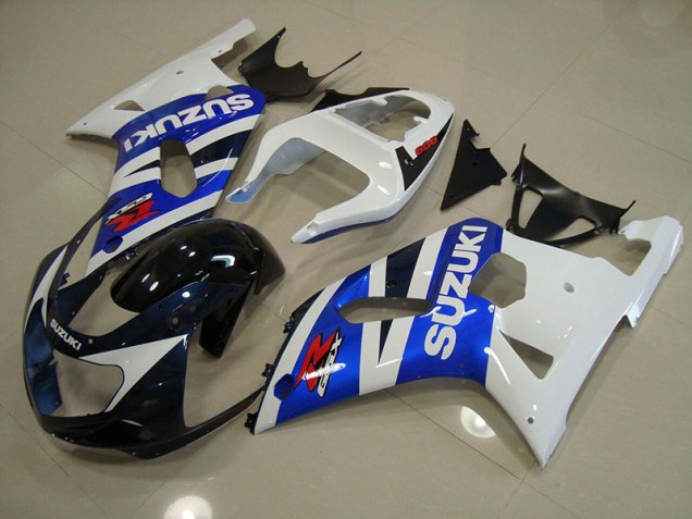 Carénage Moto Suzuki GSXR 750 K1 K2 K3 2001-2003 - Bleu Blanc Carénage Moto Suzuki GSXR 750 K1 K2 K3 2001-2003 - Bleu Blanc