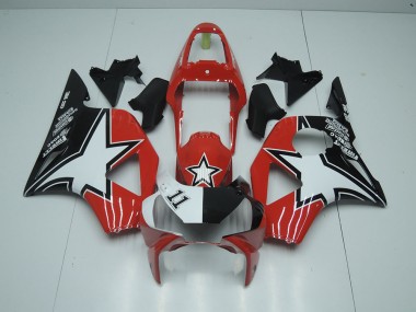 Carénage Moto Honda CBR 900 RR 954 2002-2003 - Noir Rouge Étoile