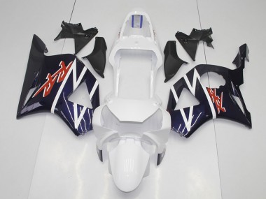 Carénage Moto Honda CBR 900 RR 954 2002-2003 - Bleu Foncé Blanc