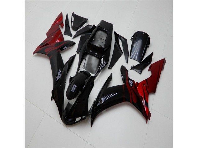 Carénage Moto Yamaha R1 2002-2003 - Noir Rouge Carénage Moto Yamaha R1 2002-2003 - Noir Rouge