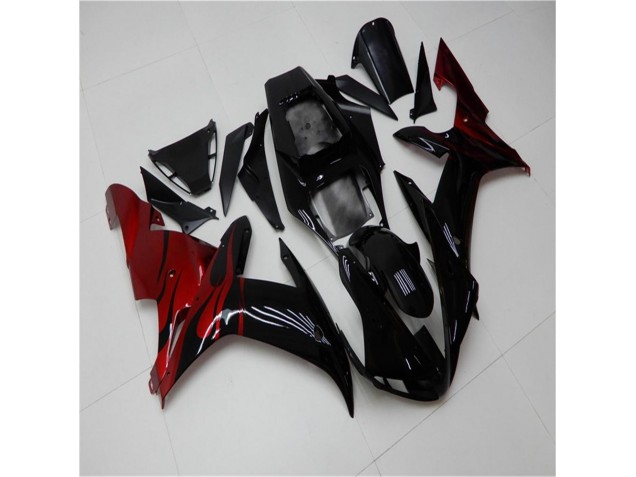 Carénage Moto Yamaha R1 2002-2003 - Noir Rouge Carénage Moto Yamaha R1 2002-2003 - Noir Rouge