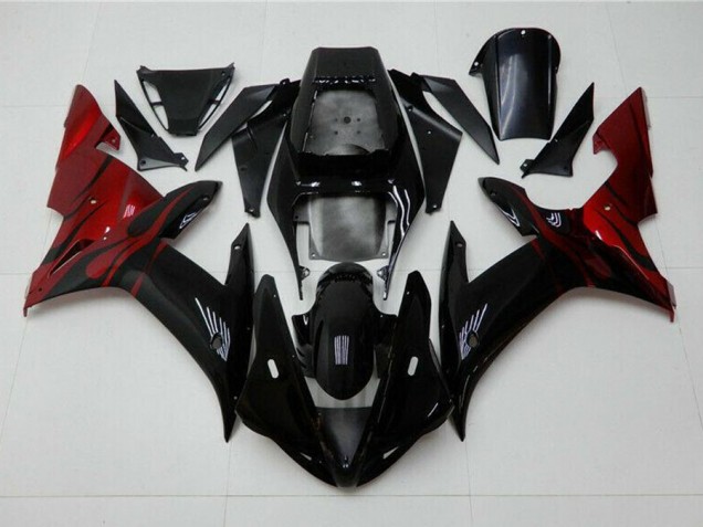 Carénage Moto Yamaha R1 2002-2003 - Noir Rouge Carénage Moto Yamaha R1 2002-2003 - Noir Rouge