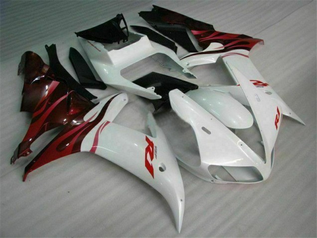Carrosserie Moto Yamaha R1 2002-2003 - Blanc Carrosserie Moto Yamaha R1 2002-2003 - Blanc