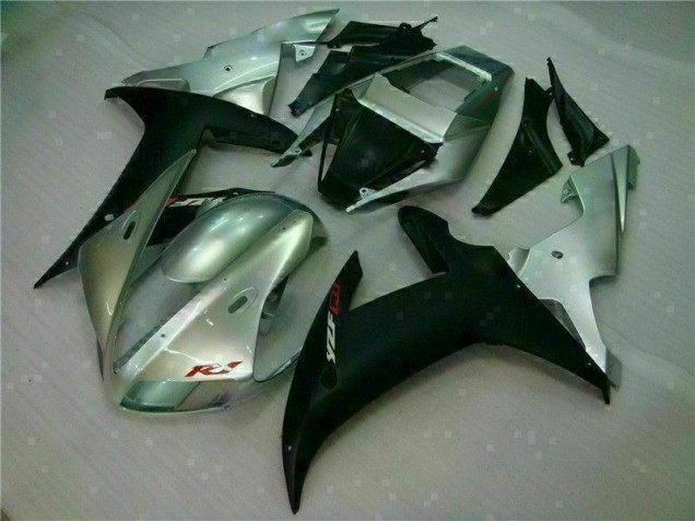 Carénages Moto Yamaha R1 2002-2003 - Argent Noir Carénages Moto Yamaha R1 2002-2003 - Argent Noir