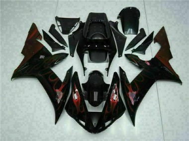 Kit Carénages Motos Complet Yamaha R1 2002-2003 - Noir