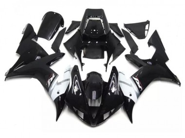 Carénages Moto Yamaha R1 2002-2003 - Noir Blanc