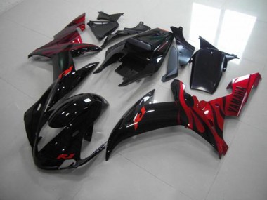Carénage Moto Yamaha R1 2002-2003 - Noir Flamme