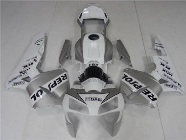 Carénages Moto Honda CBR 600 RR 2003-2004 - Argent Blanc Noir Repsol