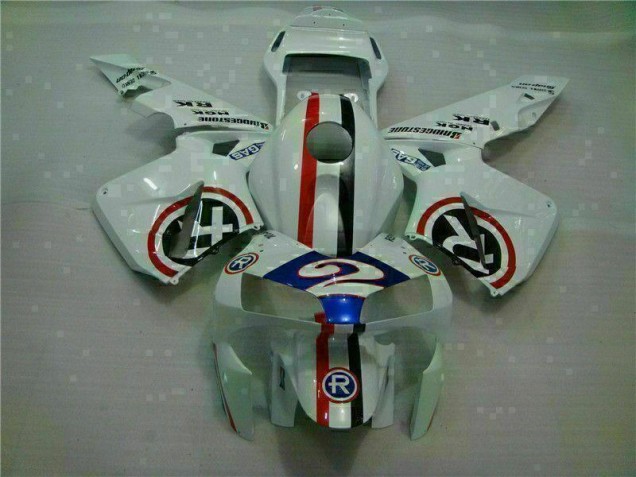 Carénage Moto Honda CBR 600 RR 2003-2004 - Blanc Bleu R 2 Carénage Moto Honda CBR 600 RR 2003-2004 - Blanc Bleu R 2