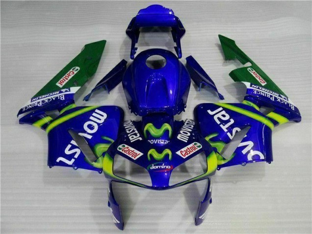 Carénage Moto Honda CBR 600 RR 2003-2004 - Bleu Vert Movistar Castrol Carénage Moto Honda CBR 600 RR 2003-2004 - Bleu Vert Movistar Castrol