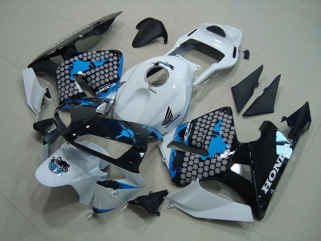 Carénage Moto Honda CBR 600 RR 2003-2004 - Blanc Noir Bleu Carénage Moto Honda CBR 600 RR 2003-2004 - Blanc Noir Bleu