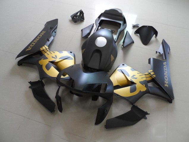Carénage Moto Honda CBR 600 RR 2003-2004 - Noir Or Décalque Carénage Moto Honda CBR 600 RR 2003-2004 - Noir Or Décalque