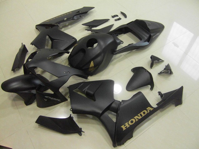 Carénage Moto Honda CBR 600 RR 2003-2004 - Noir Mat Or