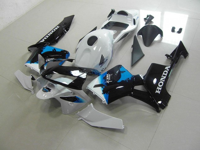 Carénages Moto Honda CBR 600 RR 2003-2004 - Blanc Noir Bleu Carénages Moto Honda CBR 600 RR 2003-2004 - Blanc Noir Bleu