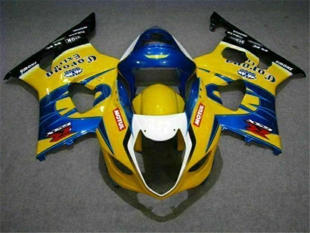 Carénage Moto Suzuki GSXR 1000 K3 2003-2004 - Jaune Bleu Carénage Moto Suzuki GSXR 1000 K3 2003-2004 - Jaune Bleu