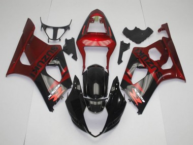 Carénage Moto Suzuki GSXR 1000 K3 2003-2004 - Noir Rouge