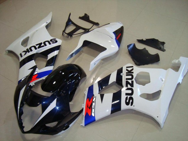 Carénage Moto Suzuki GSXR 1000 K3 2003-2004 - Bleu Foncé Blanc Carénage Moto Suzuki GSXR 1000 K3 2003-2004 - Bleu Foncé Blanc